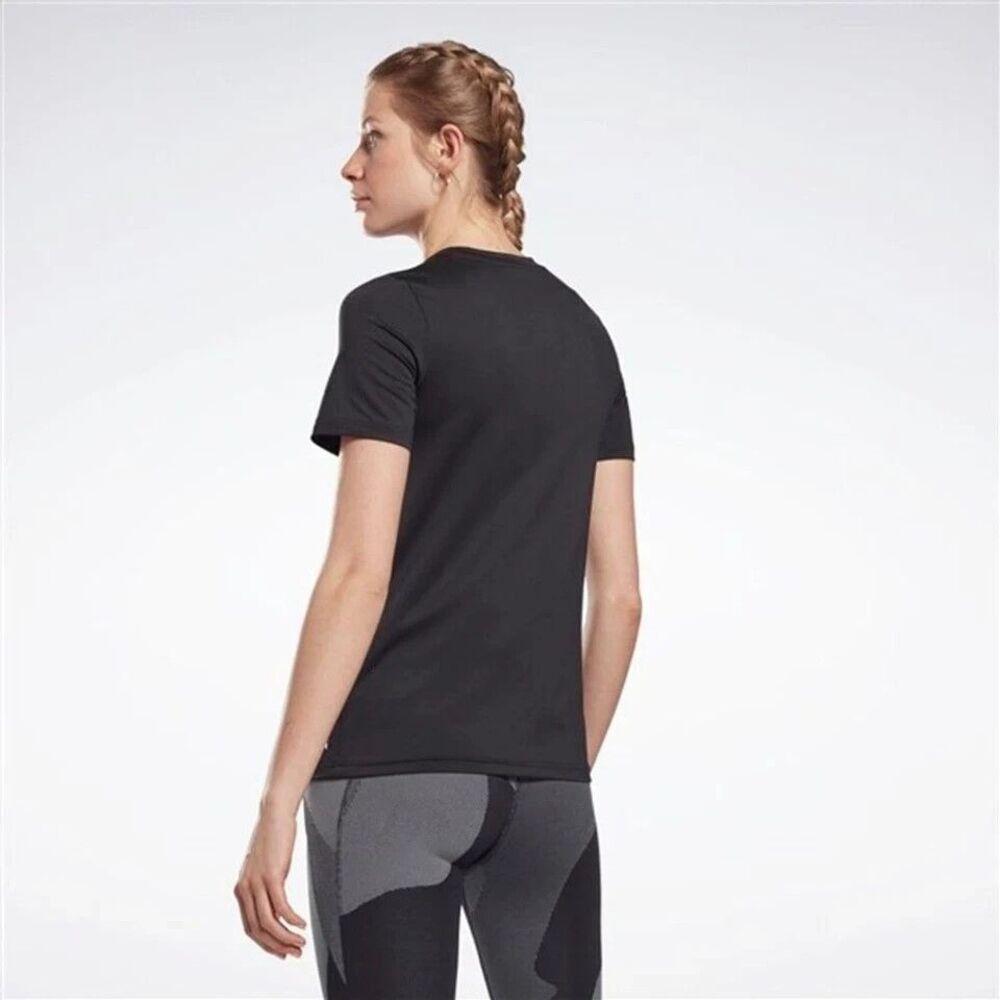 Reebok Apparel Women's Workout Ready Speedwick T-Shirt Training Top Black L - Picture 5 of 9